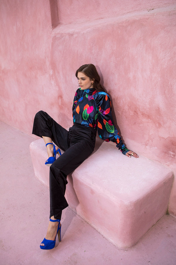 Nema - Fiona Velvet Pants Black