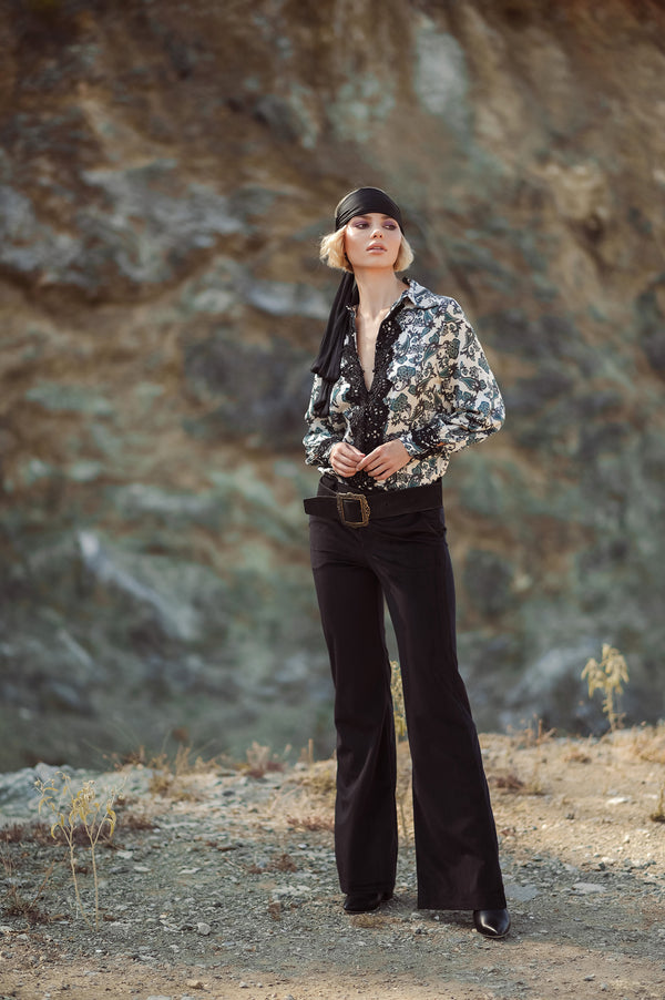 Anna Samouka - Johanna Corduroi Pants Black