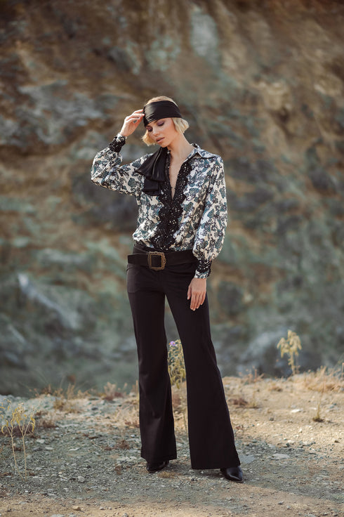 Anna Samouka - Johanna Corduroi Pants Black