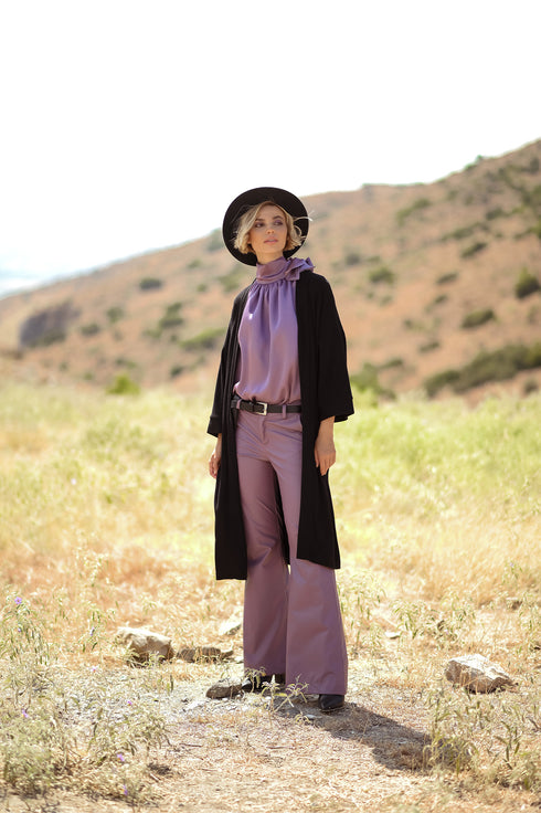 Anna Samouka - Marissa Leather Pants Lilac