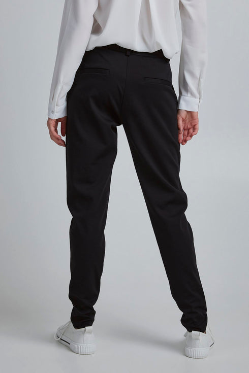 ICHI - Kate Casual Office Pants Black