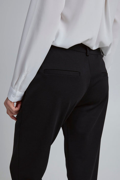 ICHI - Kate Casual Office Pants Black